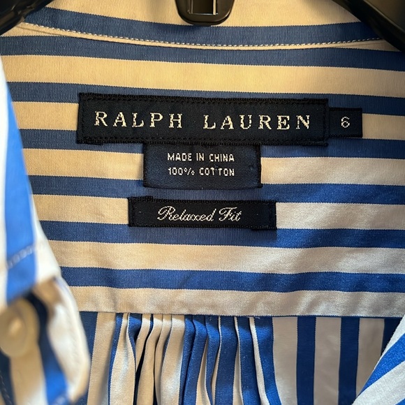 Ralph Lauren Button Up Shirt size 6 - Picture 2 of 6